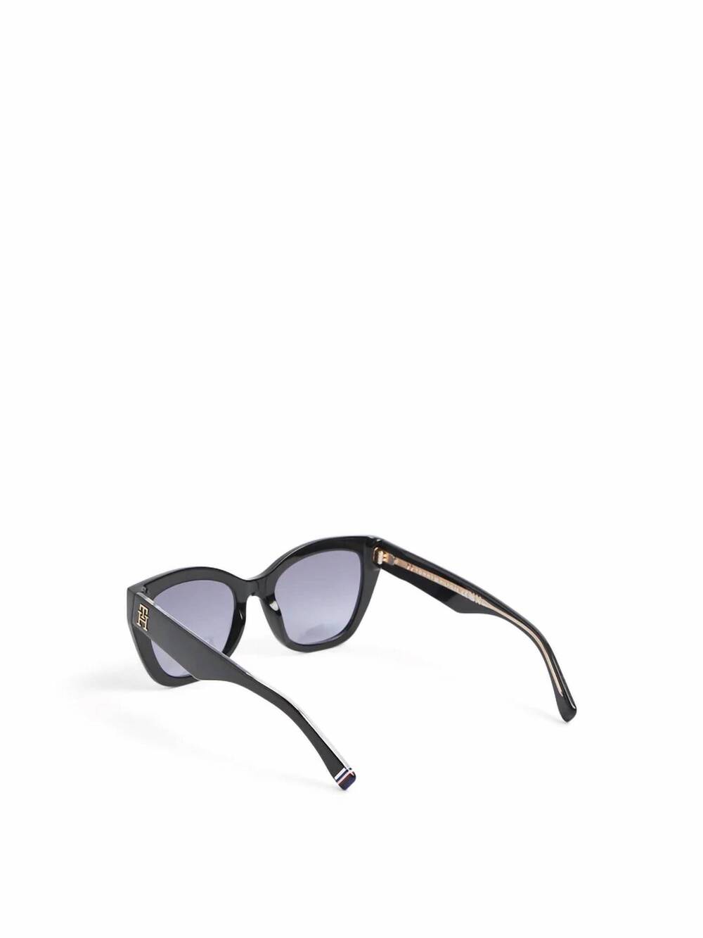 NEW TOMMY HILFIGER women's 1980/s logo acetate sunglasses in black